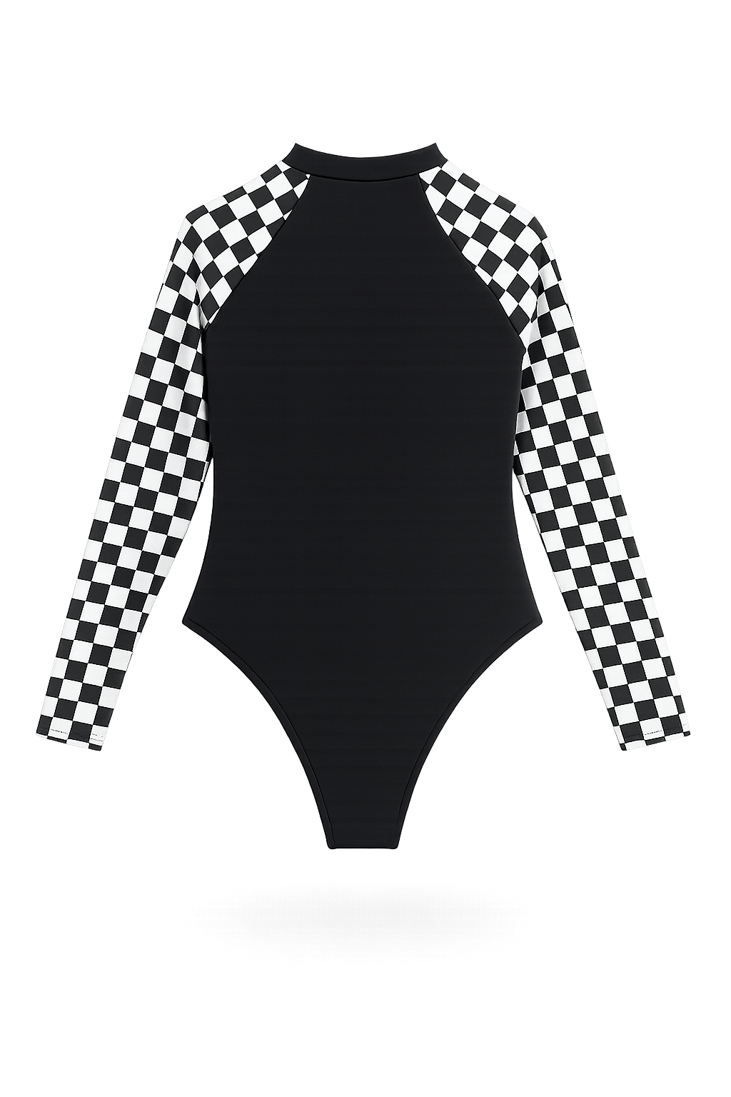 Maiô Springsuit manga longa com Zípper Long Sleeve