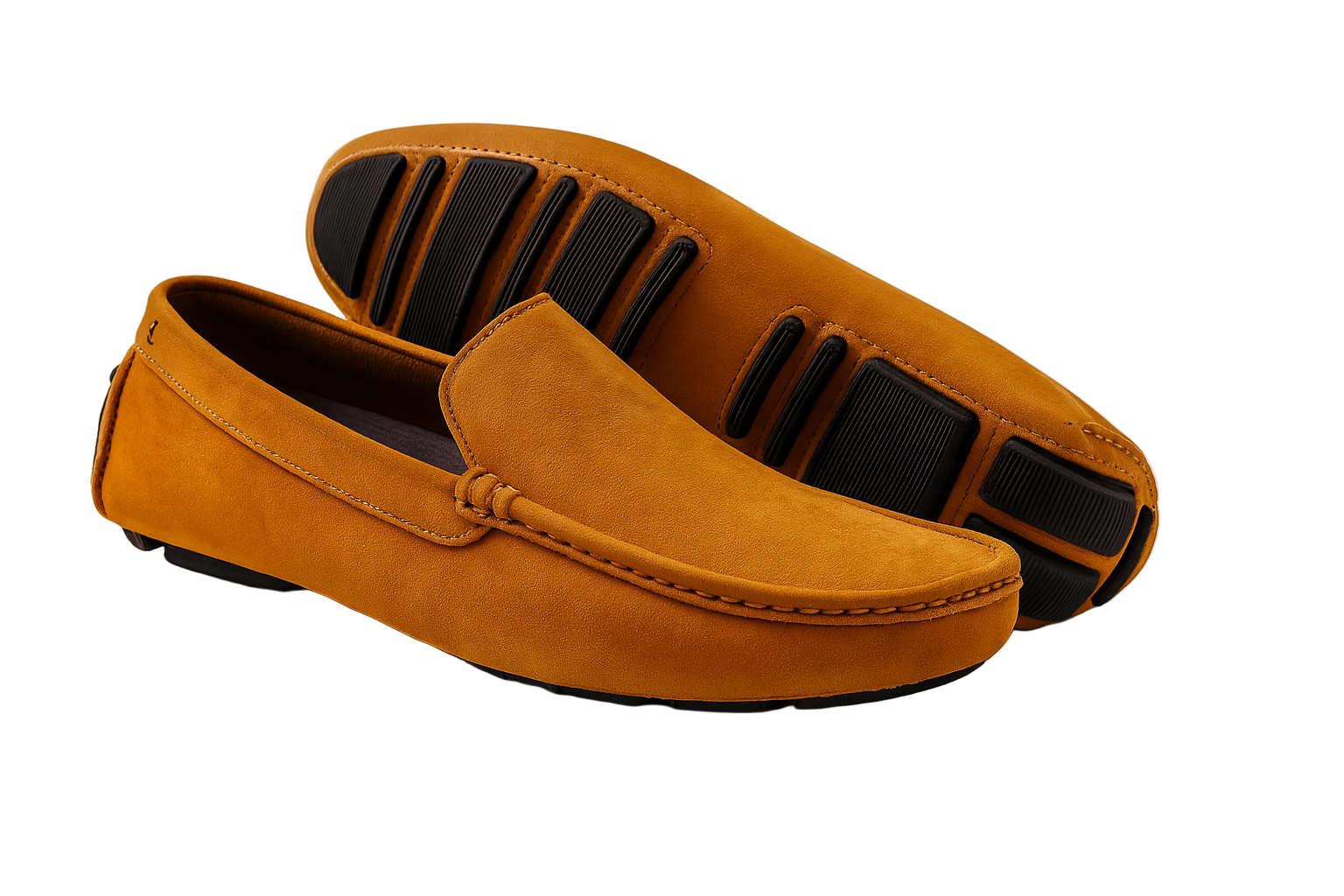 Mocassim Masculino em Couro Nobuck Atlântico