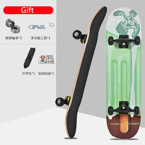 Skateboard 79cm/31" para Iniciantes, Adultos e Crianças - Completo em Maple