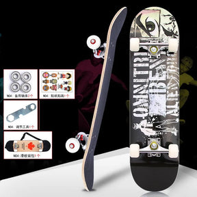 Skateboard 79cm/31" para Iniciantes, Adultos e Crianças - Completo em Maple