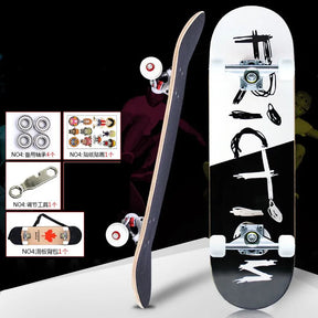 Skateboard 79cm/31" para Iniciantes, Adultos e Crianças - Completo em Maple