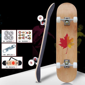 Skateboard 79cm/31" para Iniciantes, Adultos e Crianças - Completo em Maple