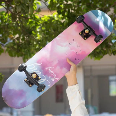 Skateboard 79cm/31" para Iniciantes, Adultos e Crianças - Completo em Maple