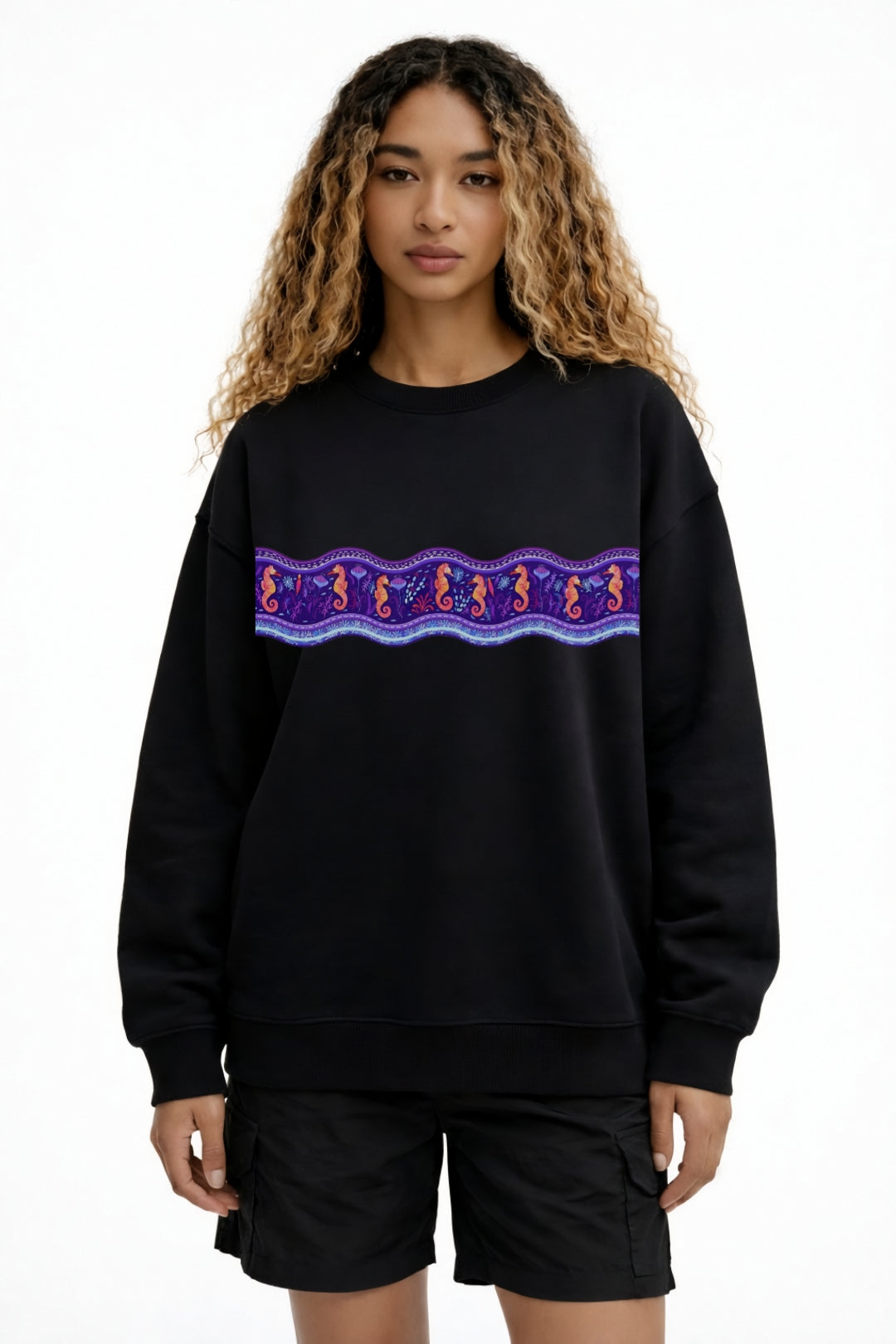 Moletom Deep Purple Swell Preto