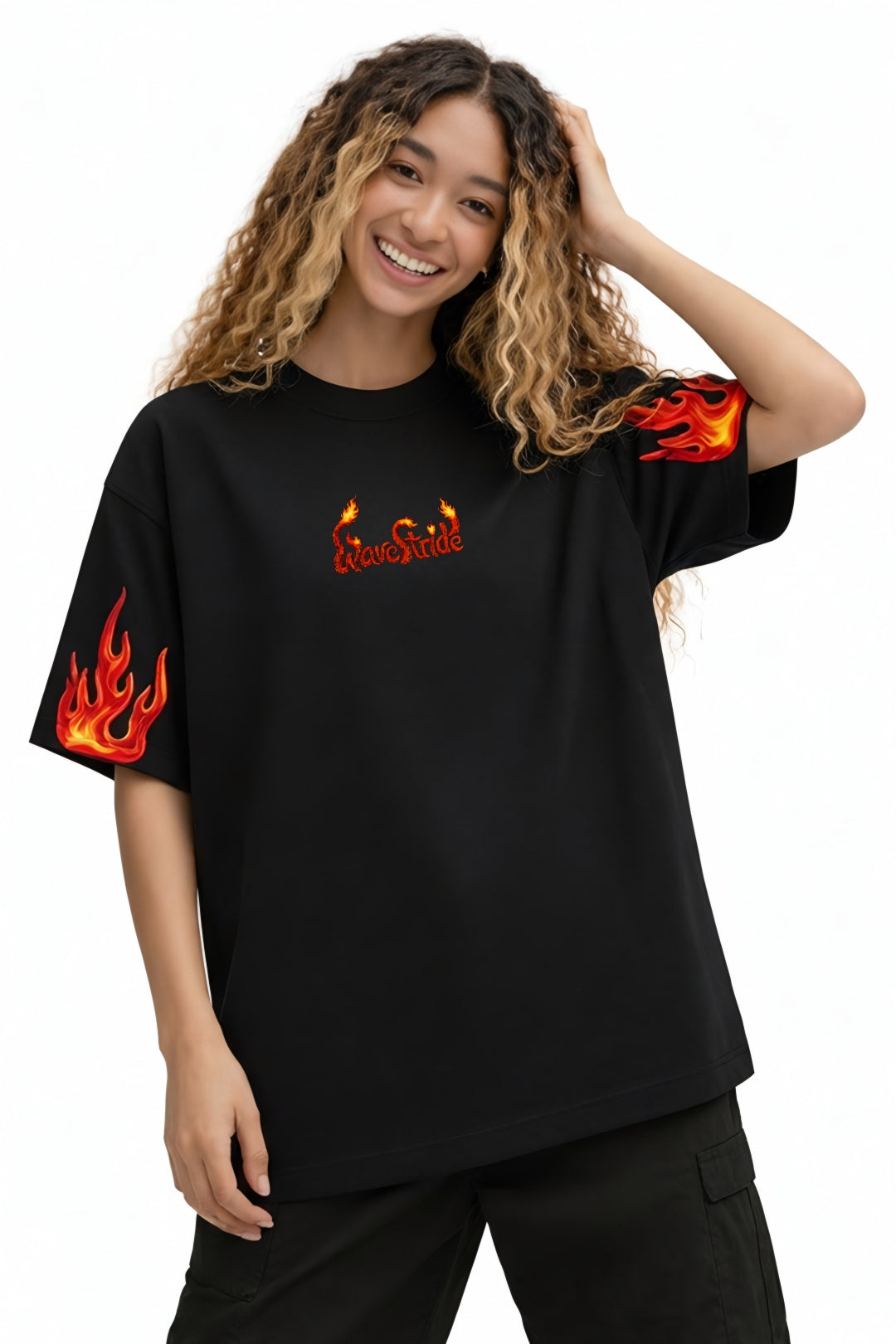 Camiseta Oversized Guardiões do Abismo Preto