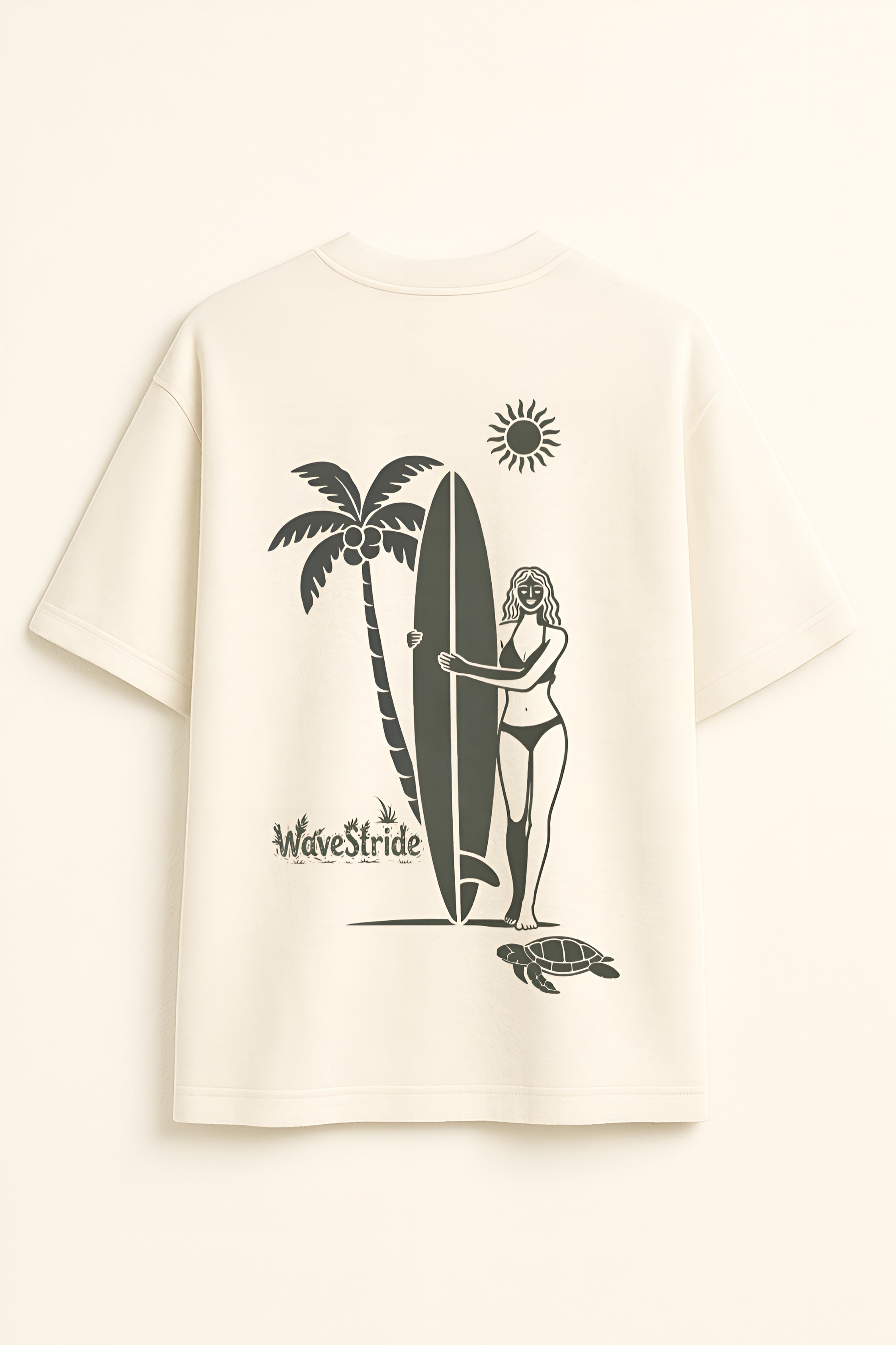 Camiseta Oversized Abraço de Sal Off-White