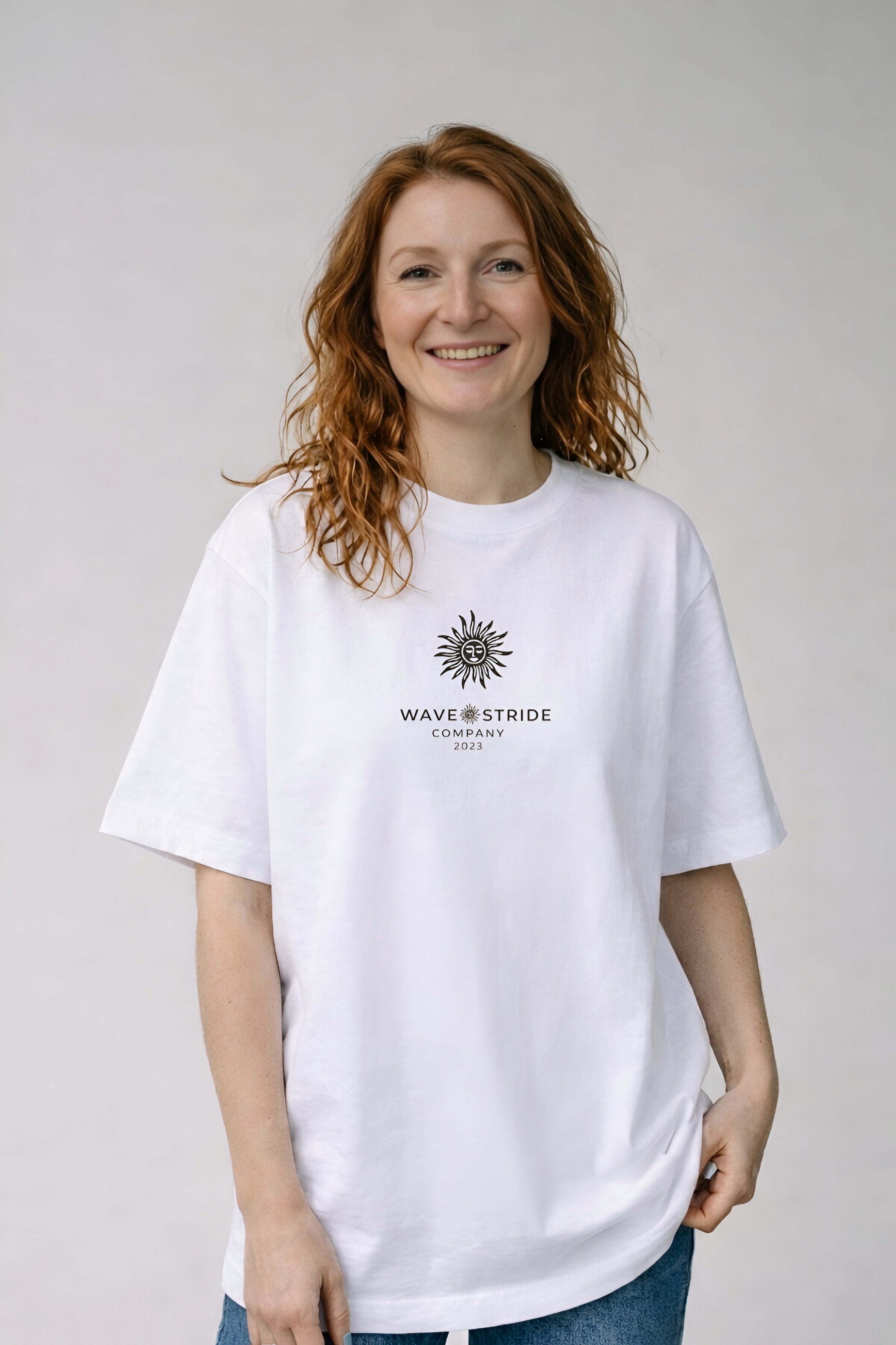 Camiseta Oversized Abraço de Sal Branco