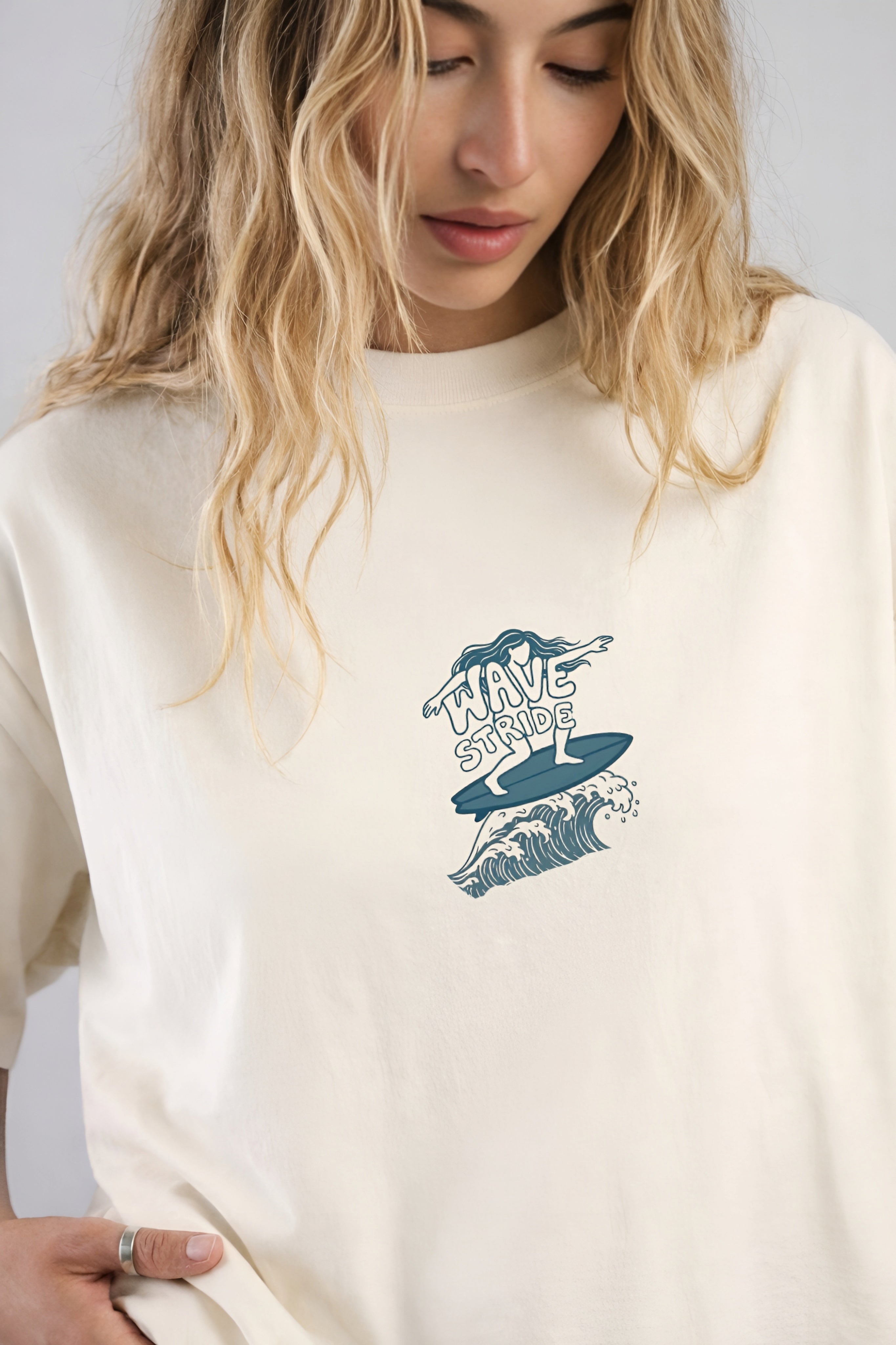 Camiseta Oversized Ginga Salgada Off White