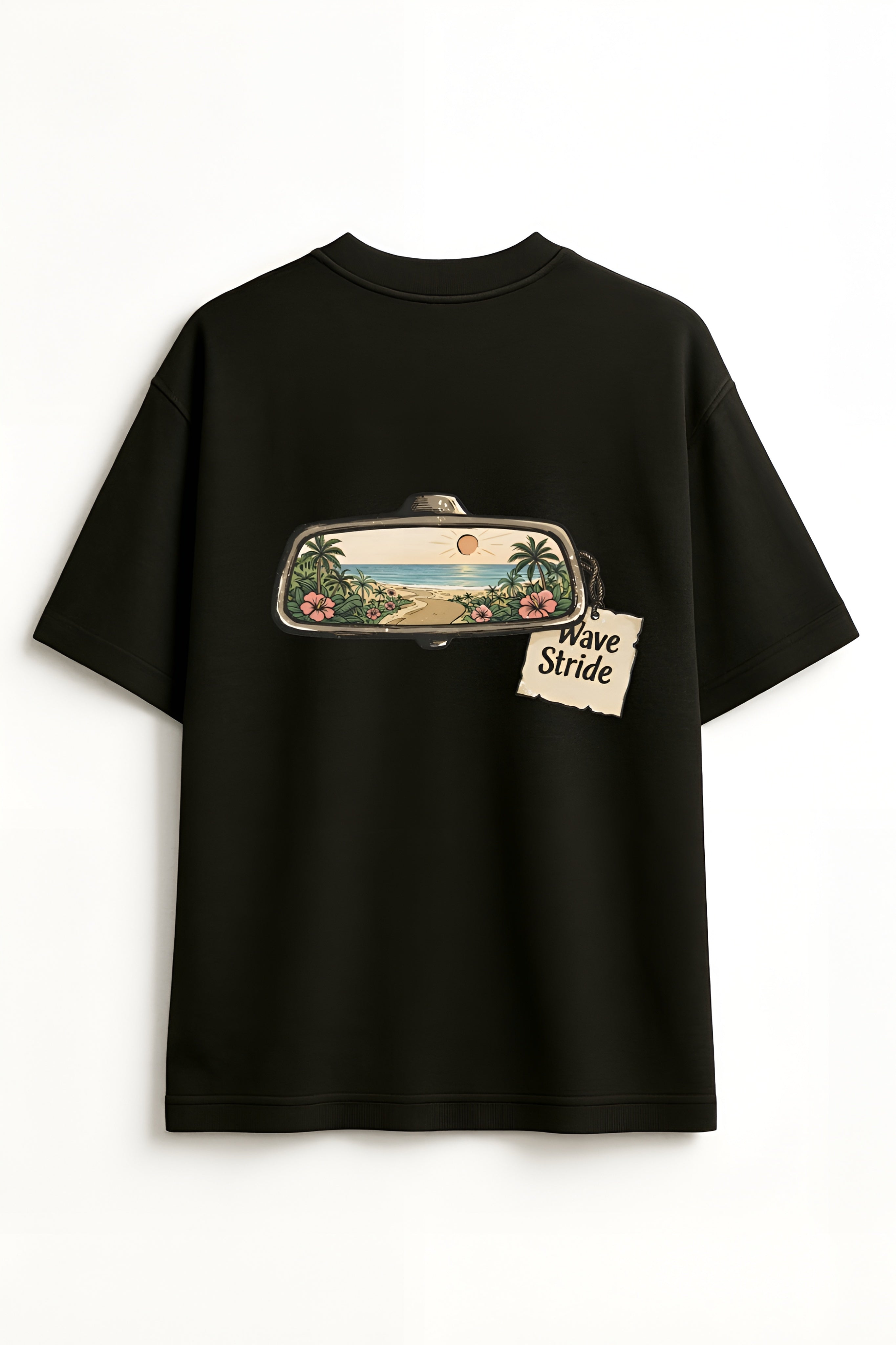 Camiseta Oversized Destino: Paraíso Preto