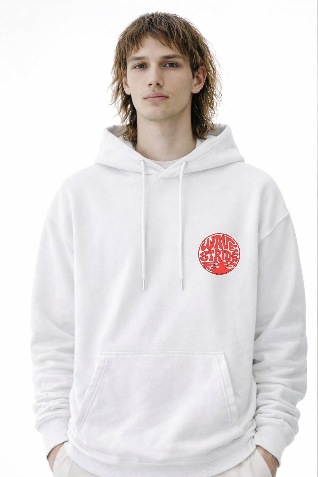 Moletom com Capuz Psycho Waves Branco