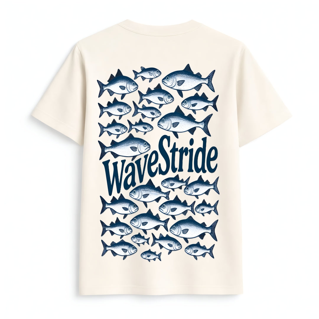 Camiseta Casual Corrente Azul Off-White