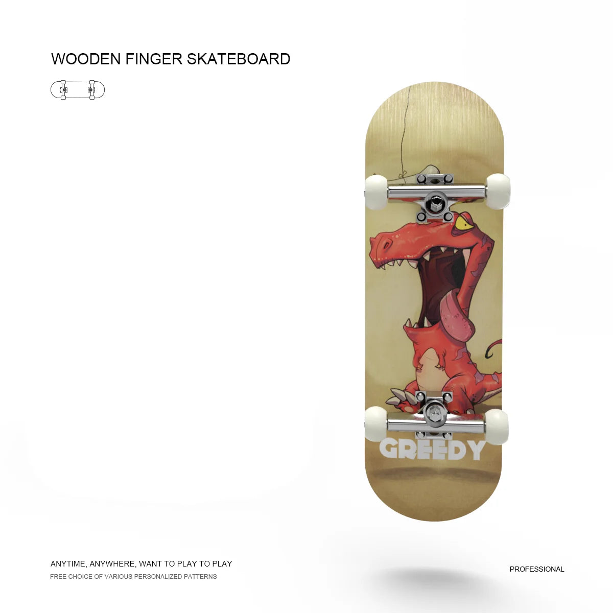 Skateboard de Madeira para Dedos - DIY Skate Park