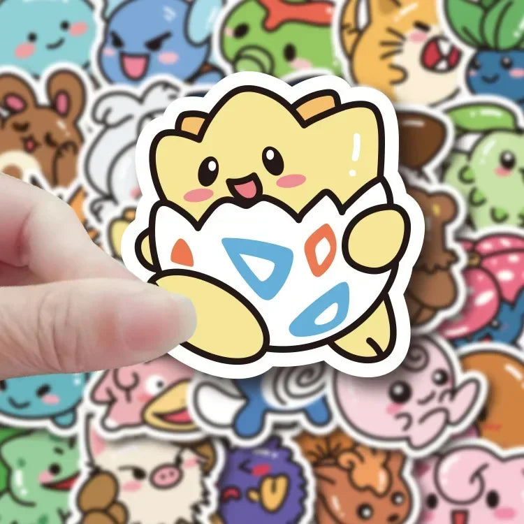 50PCS Adesivos Kawaii Anime Pokémon - MINISO