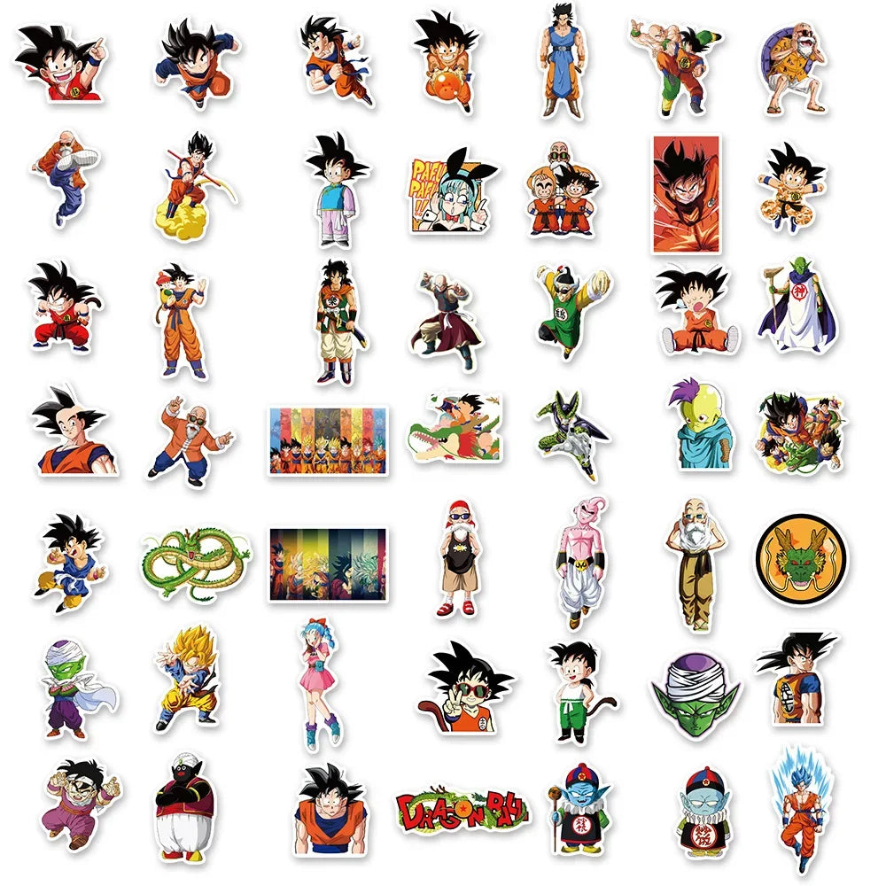 50/100/200Pcs Adesivos de Anime Dragon Ball - BANDAI