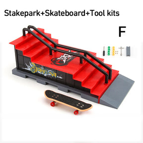 Skateboard Profissional para Dedos - Conjunto de Rampas para DIY - Partes do Skate Park - JIMITU