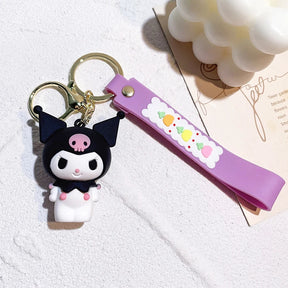 Chaveiro de Figuras Anime Sanrio - Hello Kitty, Kuromi, My Melody, Cinnamoroll