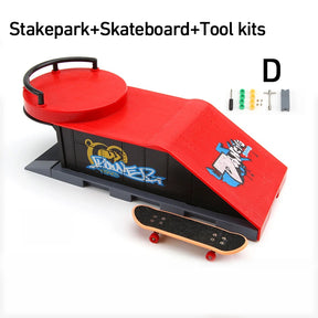 Skateboard Profissional para Dedos - Conjunto de Rampas para DIY - Partes do Skate Park - JIMITU