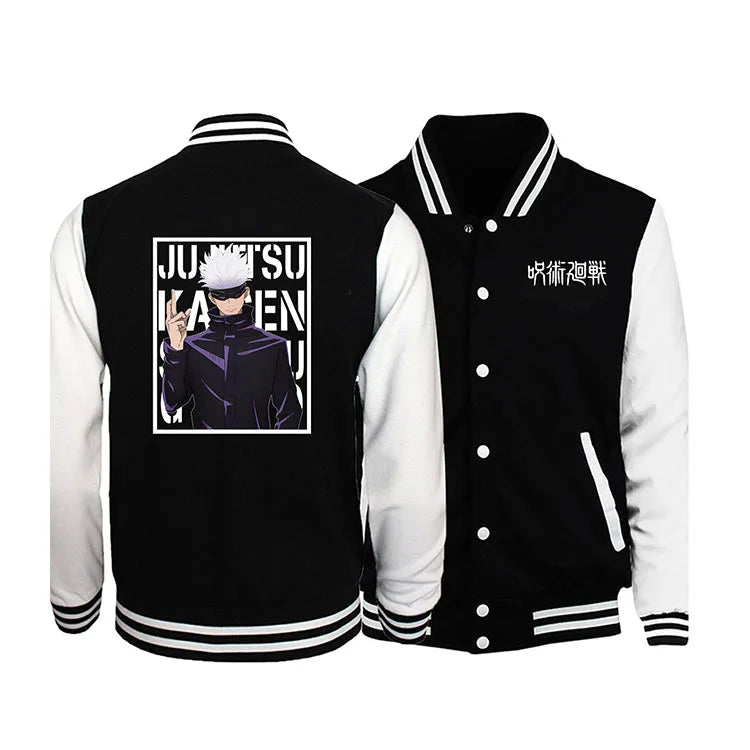 Jaqueta de Uniforme de Beisebol Anime Jujutsu Kaisen - TEEKOSSC