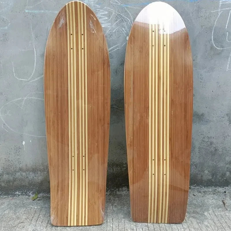 Deck de Surf Skate de Bamboo com Maple Canadense - Tamanhos de 32 e 33 polegadas