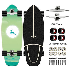 Skate Cruiser com Deck Completo de 7 Camadas de Maple para Iniciantes