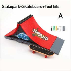 Skateboard Profissional para Dedos - Conjunto de Rampas para DIY - Partes do Skate Park - JIMITU