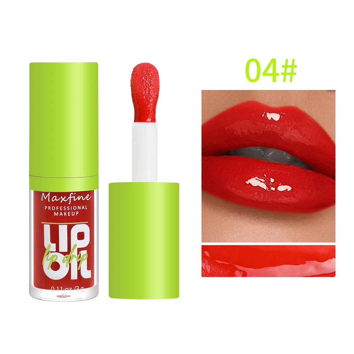 Gloss labial hidratante de 6 tons - MAXFINE