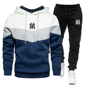 Conjunto Moletom com Zíper e Calça Casual de Academia