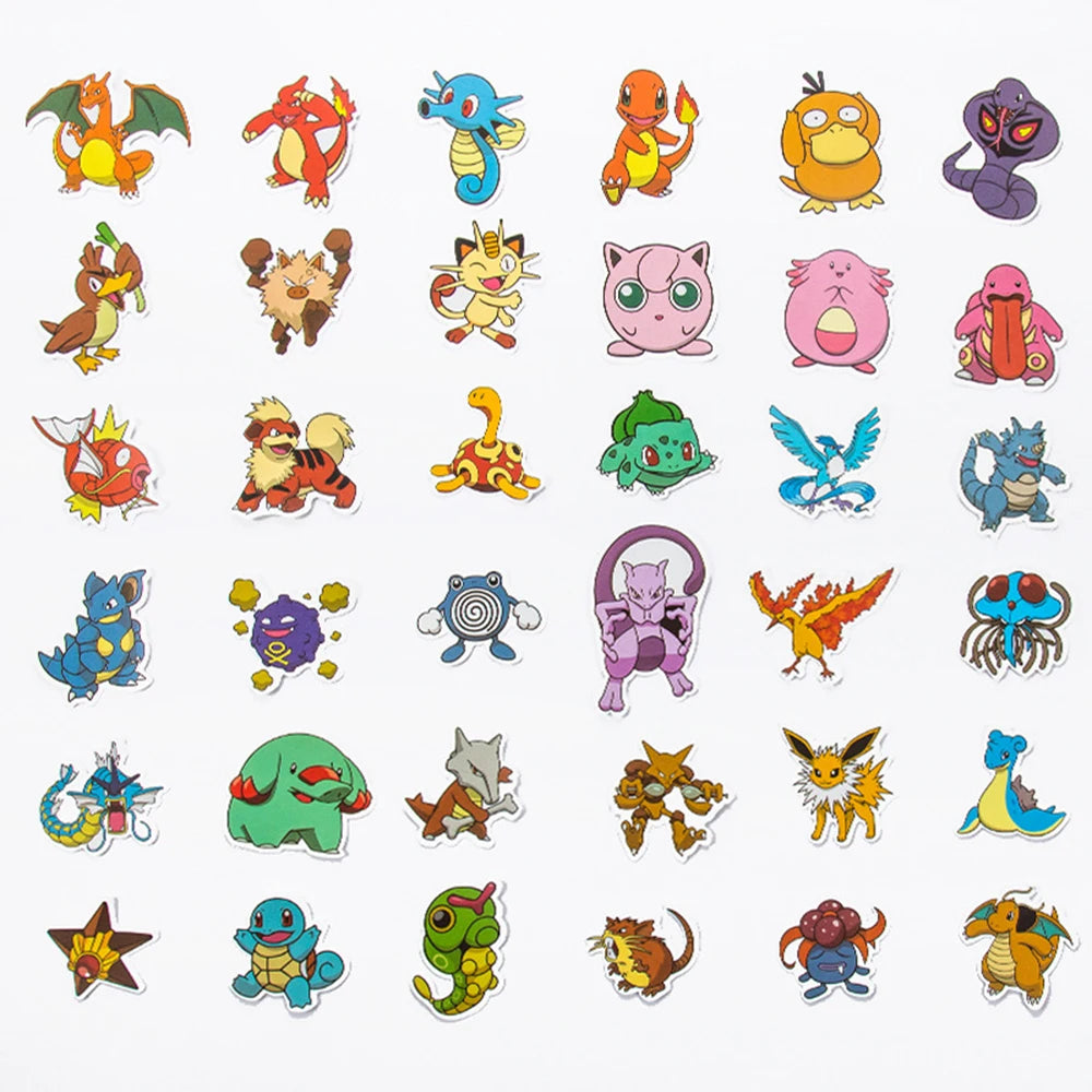 10/30/50pcs Adesivos Japoneses de Pokémon - TAKARA TOMY