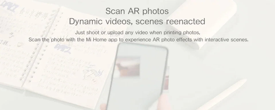 Impressora de Foto Pocket Original Xiaomi Portátil