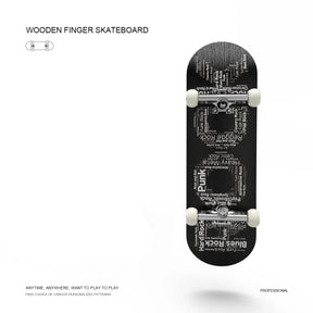 Skateboard de Madeira para Dedos - DIY Skate Park