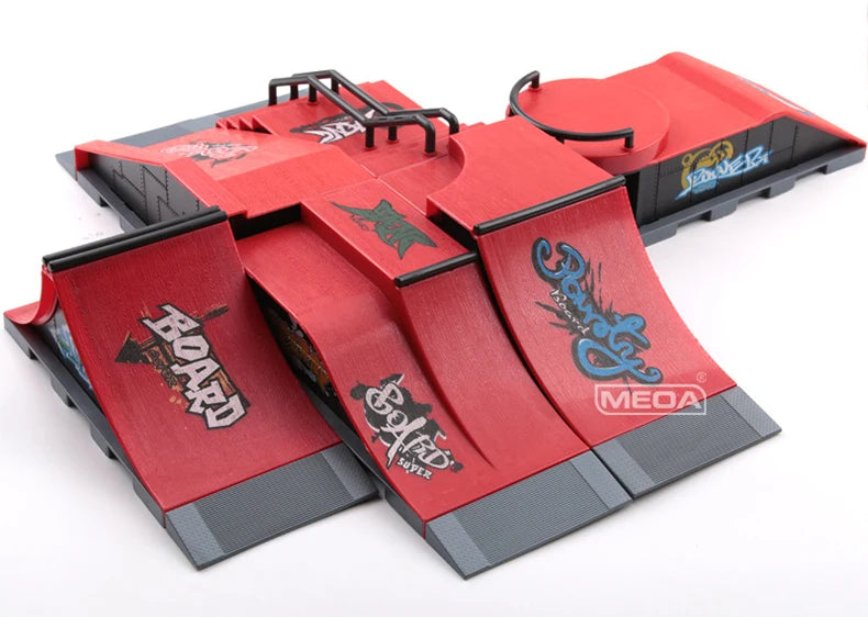 Skateboard Profissional para Dedos - Conjunto de Rampas para DIY - Partes do Skate Park - JIMITU