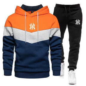 Conjunto Moletom com Zíper e Calça Casual de Academia