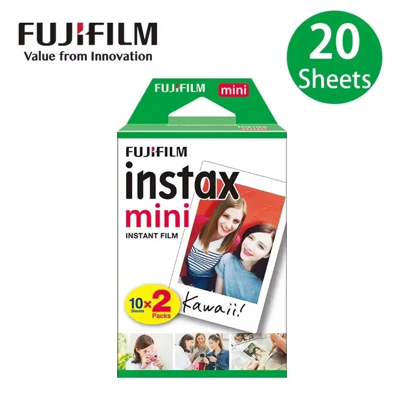 Papel para Filme Fujifilm Instax Mini 10-100 Folhas para Câmeras de Filme Instantâneo