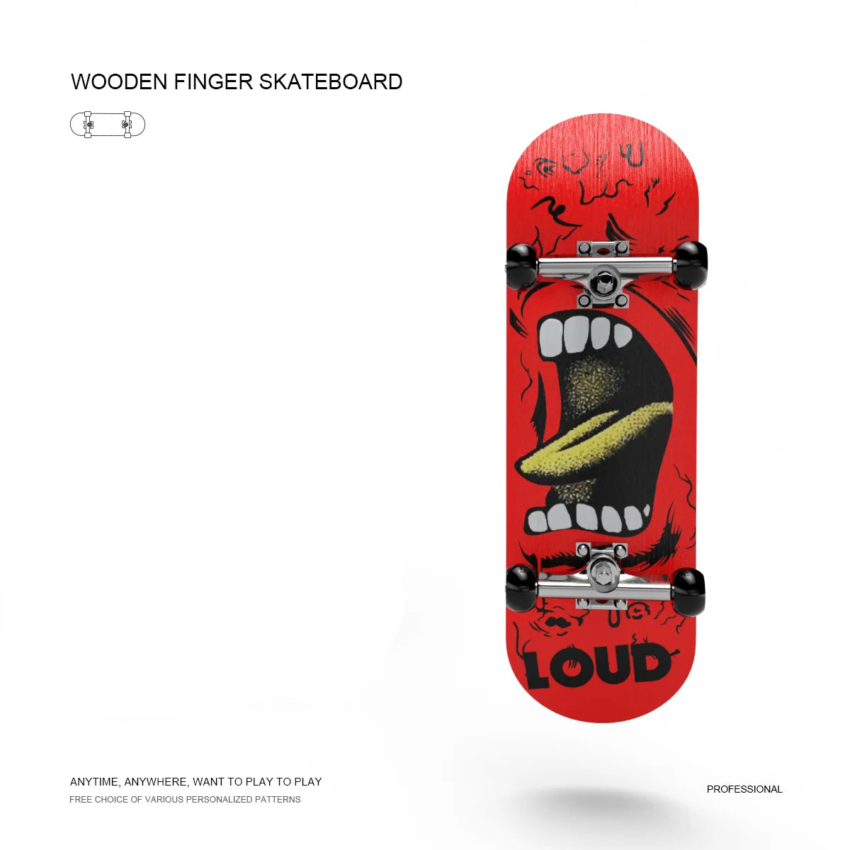 Skateboard de Madeira para Dedos - DIY Skate Park