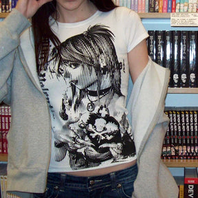 Camiseta Estilo O-neck - Death Note