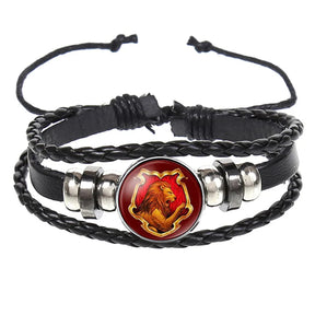 Pulseiras de Couro com Miçangas - Harry Potter