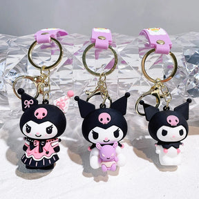 Chaveiro de Figuras Anime Sanrio - Hello Kitty, Kuromi, My Melody, Cinnamoroll