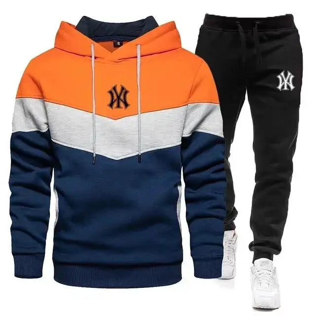 Conjunto Moletom com Zíper e Calça Casual de Academia