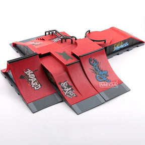 Skateboard Profissional para Dedos - Conjunto de Rampas para DIY - Partes do Skate Park - JIMITU