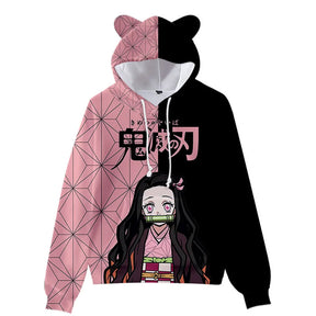 Moletom com Capuz Demon Slayer - Nezuko com Orelhas