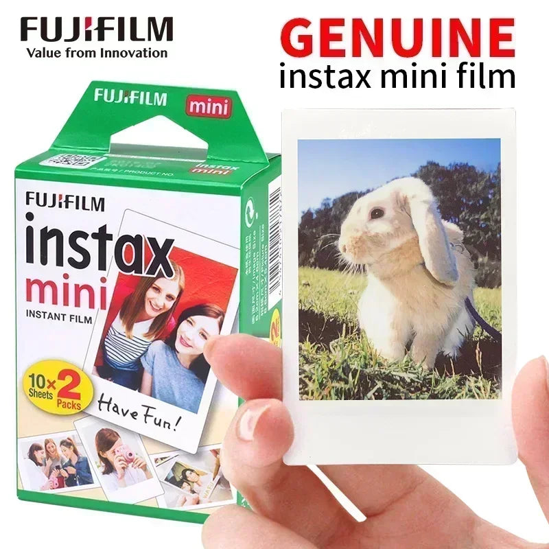 Papel para Filme Fujifilm Instax Mini 10-100 Folhas para Câmeras de Filme Instantâneo