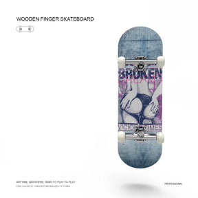 Skateboard de Madeira para Dedos - DIY Skate Park