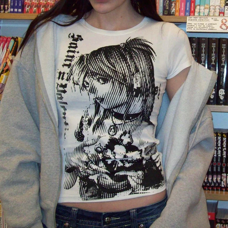 Camiseta Estilo O-neck - Death Note