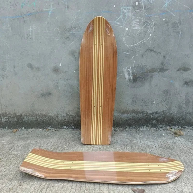 Deck de Surf Skate de Bamboo com Maple Canadense - Tamanhos de 32 e 33 polegadas