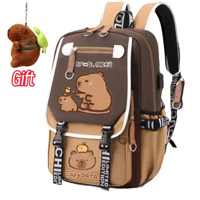 Mochila Estilosa Kawaii Capivara