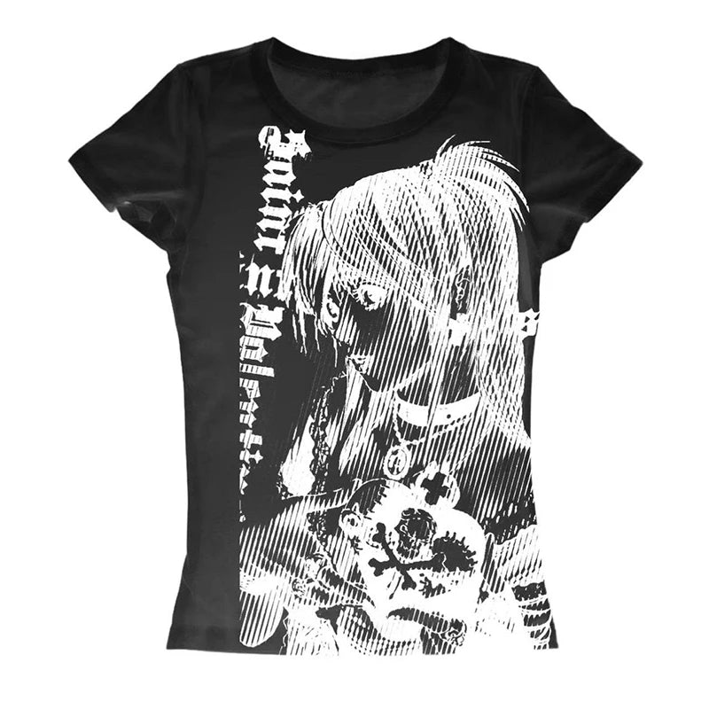 Camiseta Estilo O-neck - Death Note