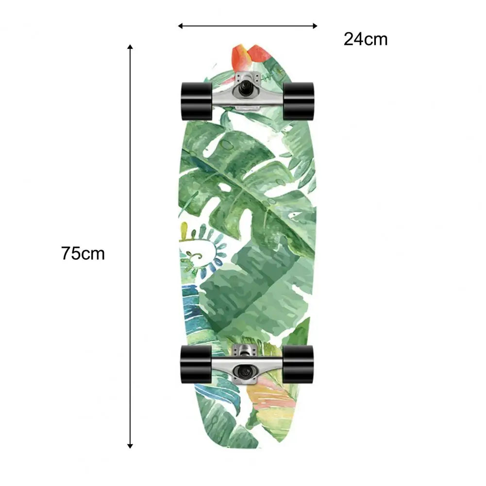 Skate Cruiser com Deck Completo de 7 Camadas de Maple para Iniciantes