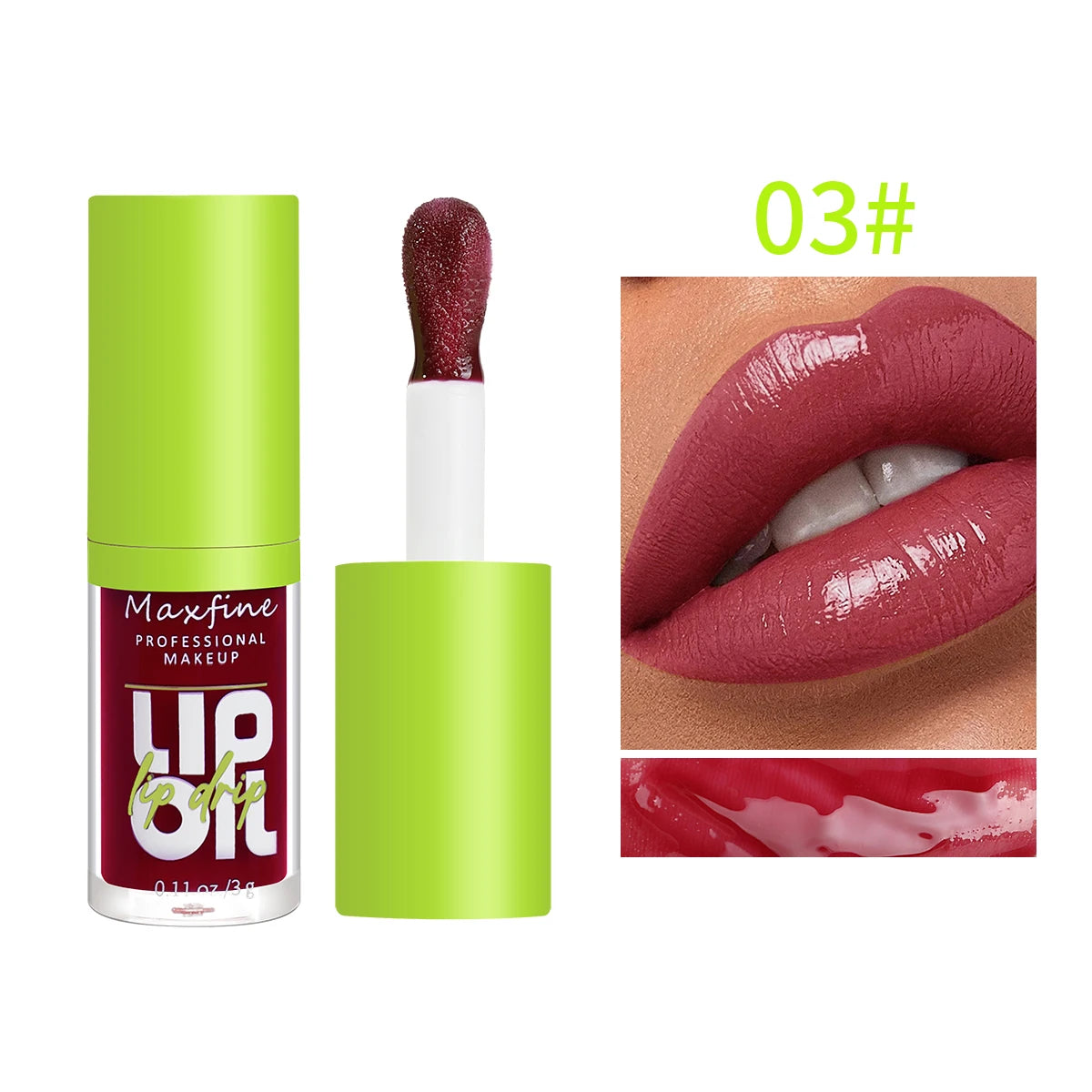 Gloss labial hidratante de 6 tons - MAXFINE