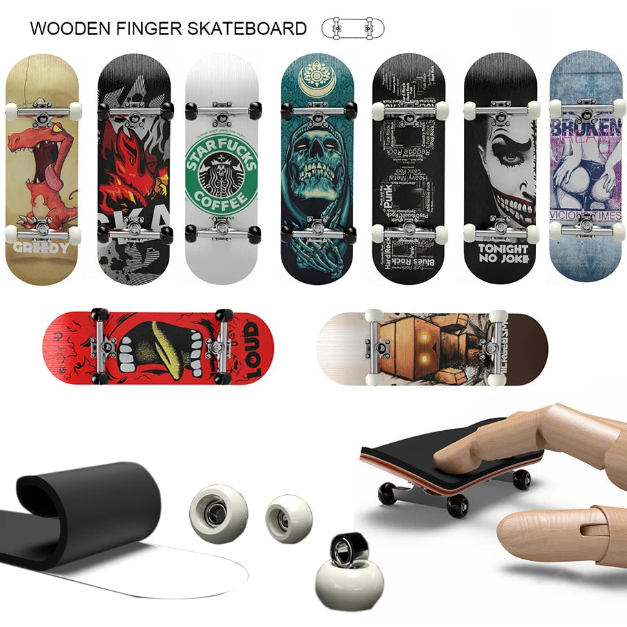 Skateboard de Madeira para Dedos - DIY Skate Park