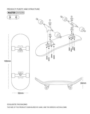 Skateboard de Madeira para Dedos - DIY Skate Park